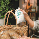 MyArtsyGift - Custom Cotton Drawstring Storage Bag Double for Women