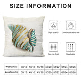 Soft seashell pillow cover for sofa, couch, and living room. Durable, breathable, easy care decorative cushion.