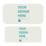 Custom Nintendo Switch skin sticker set with heart pattern and 'YOUR DESIGN HERE' text, perfect for personalized gifts.