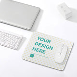 Customizable laptop mouse pad with your design here, non-slip waterproof desk pad for office and home use