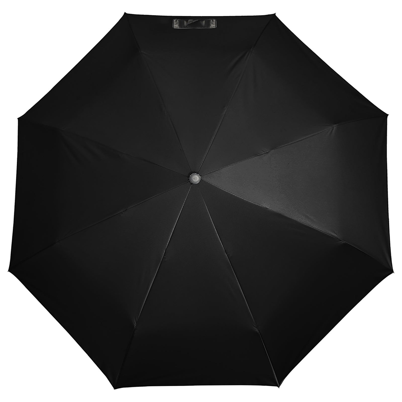 Black custom 3-fold auto umbrella, UV resistant and perfect gift for men and women