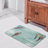Princess bird bath rug with non-slip design, perfect for bathroom, kitchen, or bedroom floors