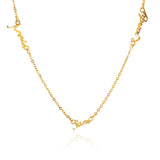 Gold Name Necklace: Personalized Jane, Venus and Candy pendant on a delicate chain. Custom letter name pendant birthday gift.