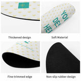Custom mouse mat, waterproof with non-slip rubber base, perfect for office or gaming with YOU DESIGN HERE text.