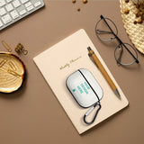 Custom AirPods Pro case with 'YOUR DESIGN HERE', PC hard shell case and carabiner for Apple AirPods Pro