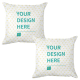 Custom golden velvet pillow cases set of 2 with personalized design for living room