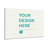 Customizable paint by number canvas with 'Your Design Here' text and heart pattern, DIY gift for family and friends