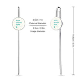 Personalized metal bookmark with space for custom design, perfect gift for book lovers