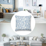 Blue dotted pattern plush pillow cover for sofa, living room decor. Decorative pillow for MyArtsyGift's home collection.