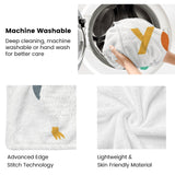 Machine Washable Penguin Blanket for Kids, Lightweight, Super Soft and Skin Friendly, Machine Washable