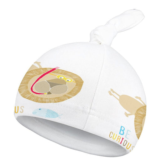 Baby Beanie Hat Top Knot Newborn Baby Hat