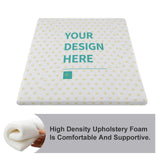 Customizable floor pillow with high-density foam. Your design here, perfect for home or office. MyArtsyGift.com