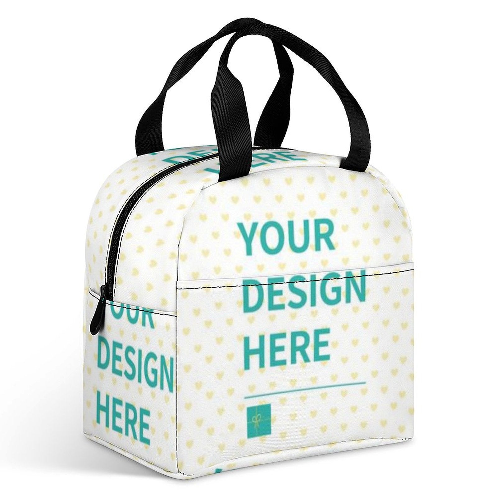 Custom Lunch Bag - Customizable reusable lunch box. Durable polyester material, ideal for school, work, travel, or picnics.