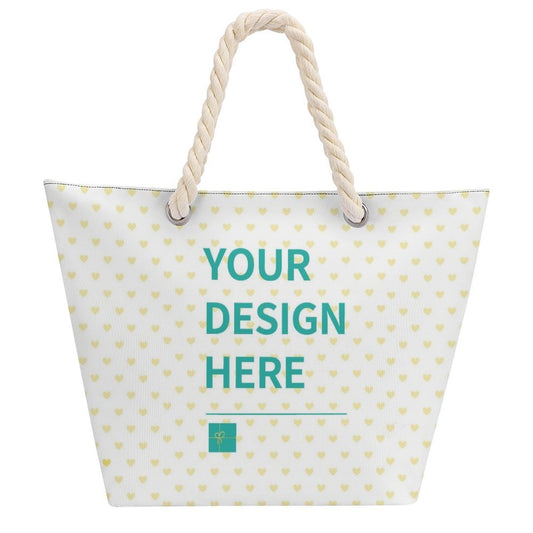 Tote Bag Large Handles Beach Bag with Zipper for Shopping Groceries Travel Outdoors Swim Pool Bag