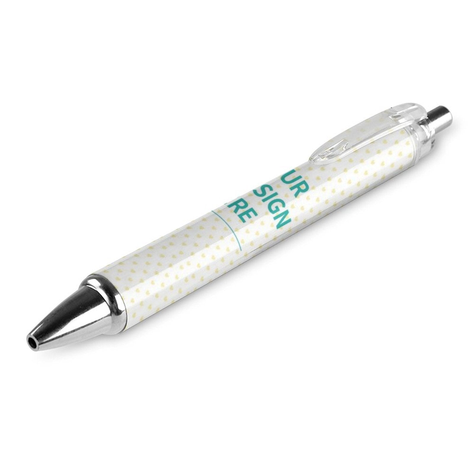 Personalized ballpoint pen with black ink. PC material, smooth writing, perfect custom gift for students.
