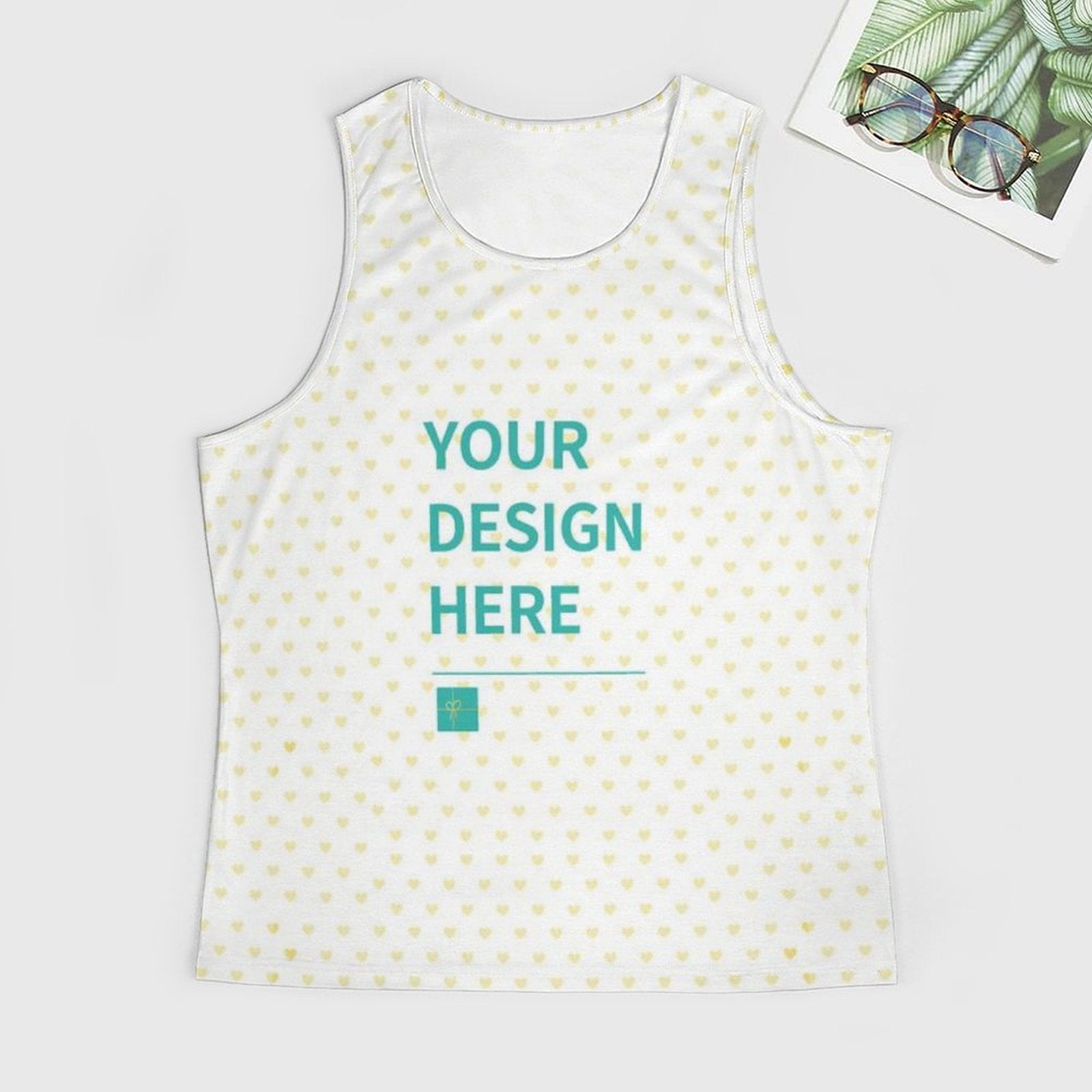 Customizable Men's Tank Top - Sleeveless Basic Muscle Tee with your design - MyArtsyGift