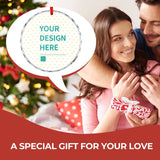 MyArtsyGift - Personalized Christmas Ornaments Custom Photo Crystal Glass Ornament Family, Pets, Baby's Xmas Decor