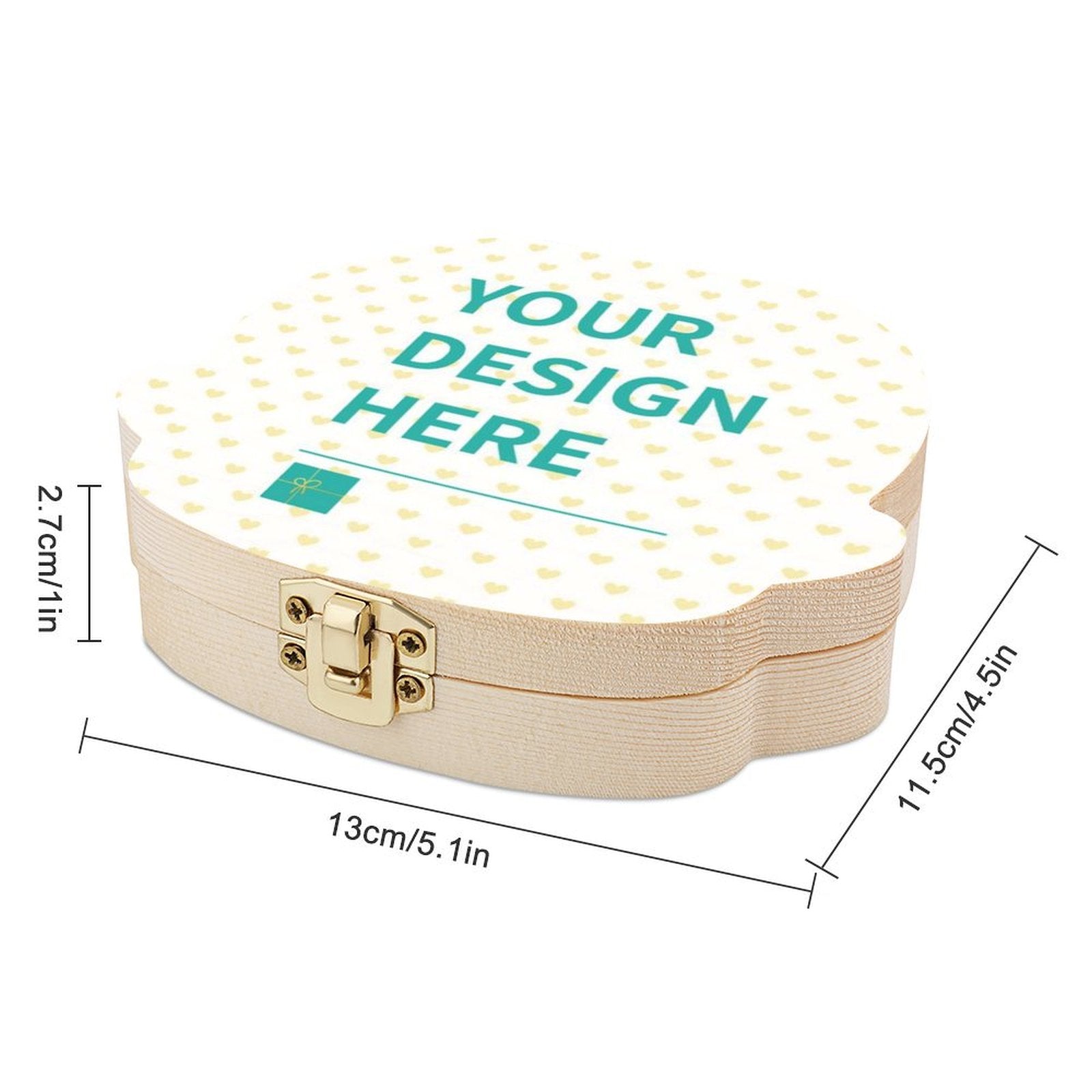 Personalized solid wood tooth box for baby teeth, customized design, keepsake gift, baby boy or girl.