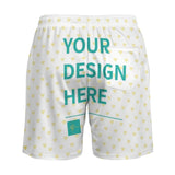 MyArtsyGift - Custom Men's Swim Trunks  with Compression Liner Personalized Bathing Suit Beach Swim Shorts