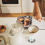 Customizable stainless steel timer with YOUR DESIGN HERE design, kitchen cooking, baking