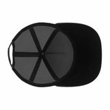 Black adjustable trucker hat - Mesh back with snap closure for men and women