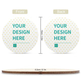 Custom baby birth announcement sign with space for personalization, wooden circle, newborn gift