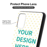 Personalized Samsung phone case with "YOUR DESIGN HERE" design, heart pattern for custom designs, MyArtsyGift