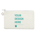 Canvas coin purse, personalized design with zipper closure, mini wallet. Customize your design here.