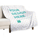 Personalized fleece blanket with custom design option, cozy and warm, ideal for sofa or bed from MyArtsyGift