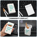 Personalized cigarette case with YOUR DESIGN HERE design, plastic, gift for men and women, waterproof.