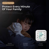 Customizable square wall clock, featuring a silent mechanism, for bedroom decor. Design your own clock here.