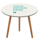 Custom round table cover with your design, perfect for picnic, dining, and patio. Waterproof Oxford cloth.