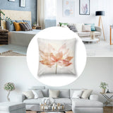 Lotus flower plush pillow cover for sofa, soft short plush material, perfect for living room decor