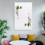 Custom blank canvas with holly and berry watercolor, perfect for personalized notebooks at MyArtsyGift