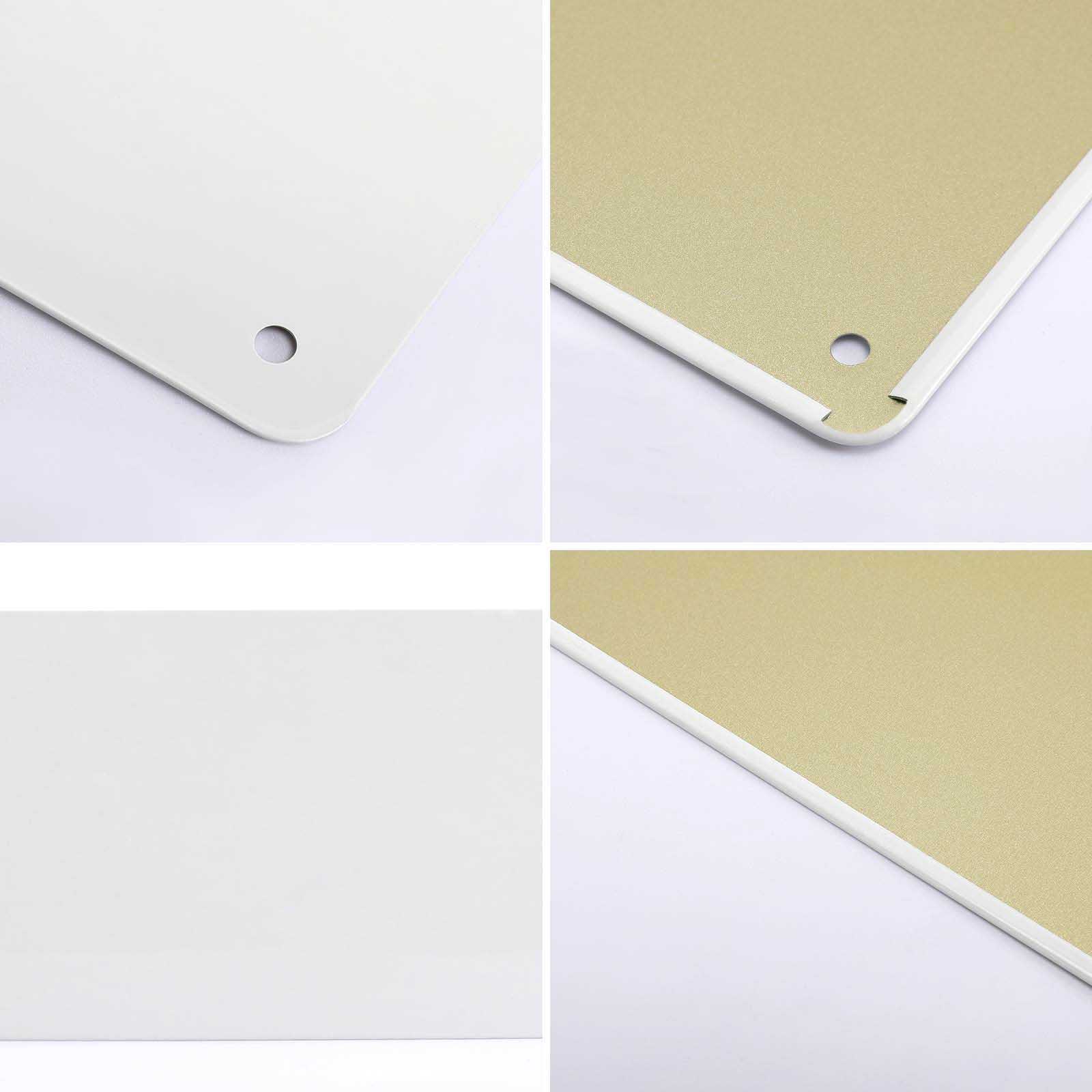 Metal sign detail: Shows material, structure and hole. Custom metal sign for home or office.