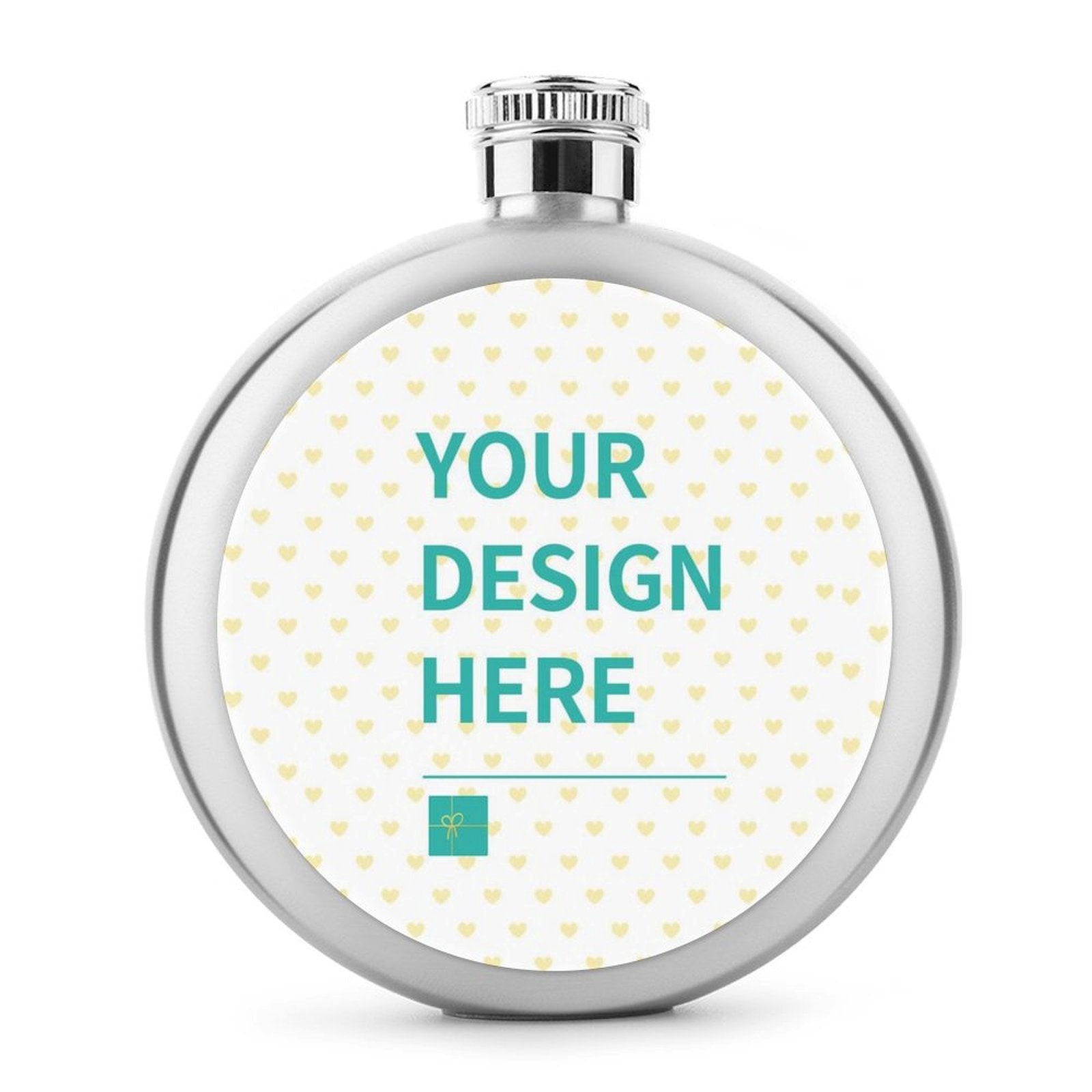 Custom Stainless Steel Flask, personalized with your design, a perfect gift for men and women