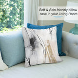 Abstract art pillow cover short plush with Soft & Skin-friendly material. Home sofa couch living room decor.
