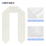 Graduation stole with yellow heart pattern, details, double-layer suture, classic arrow design, a perfect graduation gift.