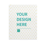 Custom canvas print with 'YOUR DESIGN HERE' text, personalized wall art for home decor, MyArtsyGift.