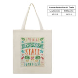 Canvas tote bag with tropical design, perfect for shopping or gifts.