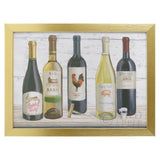 Canvas print: Wine bottles featuring Rabbit Ridge, Big Barn, Rooster Creek, Hog Hill, and Sun+Soil labels, home decor.