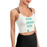 MyArtsyGift - Custom Yoga Top for Women Girl's Personalized Sports Bras Workout Tank Tops (Multiple Images Available)