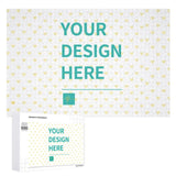 Custom photo puzzle with 'YOUR DESIGN HERE' design, personalized wooden jigsaw puzzle gift, 1000 pieces