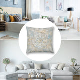 Soft plush pillow cover with mandala art design. Decorative accent pillow for sofa, couch, or living room. MyArtsyGift.