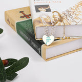 Heart-shaped pendant with custom design, pearl and gold chain, perfect personalized gift for her.