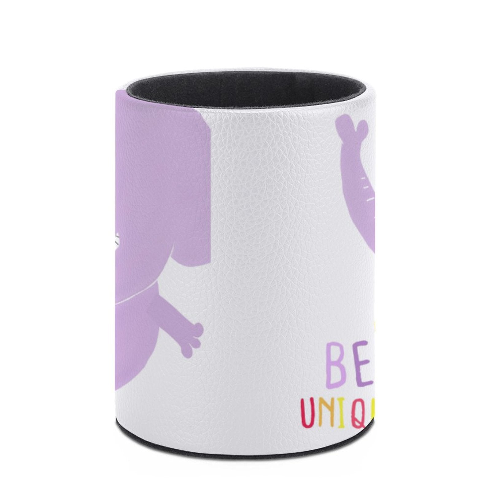 PU leather pen pencil holder with elephant design, BE UNIQUE desk organizer