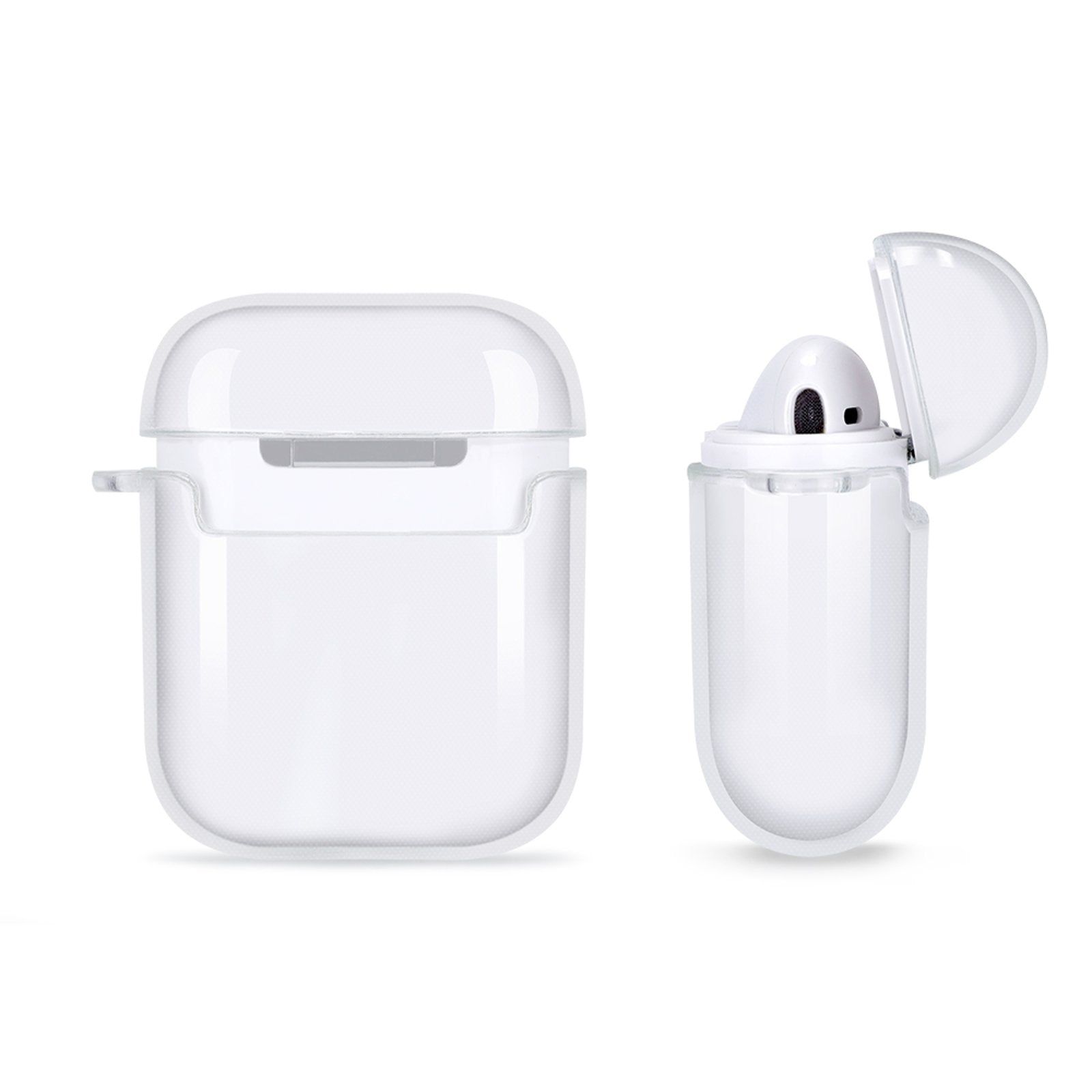 Clear AirPods Case - Protective TPU Case Compatible with AirPods 1 & 2