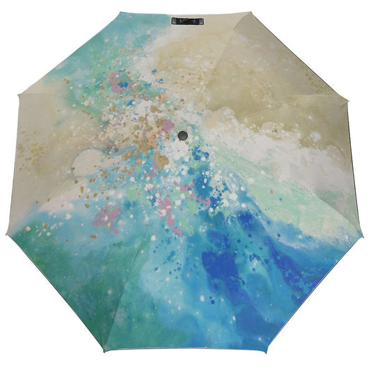 MyArtsyGift - Abstract art design umbrella. Waterproof, windproof travel umbrella for men, women, family and friends.