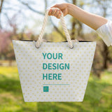 Tote Bag Large Handles Beach Bag with Zipper for Shopping Groceries Travel Outdoors Swim Pool Bag