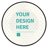 Customizable coaster with "YOUR DESIGN HERE" text, retro CD design, perfect personalized gifts for home or office.